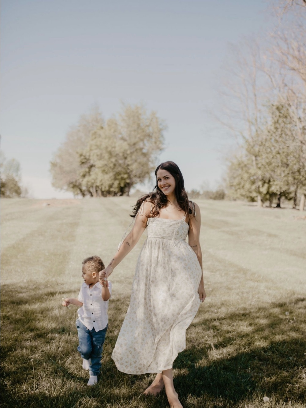 Petal & Pup Ashytn Pleated Bodice Maxi Sundress